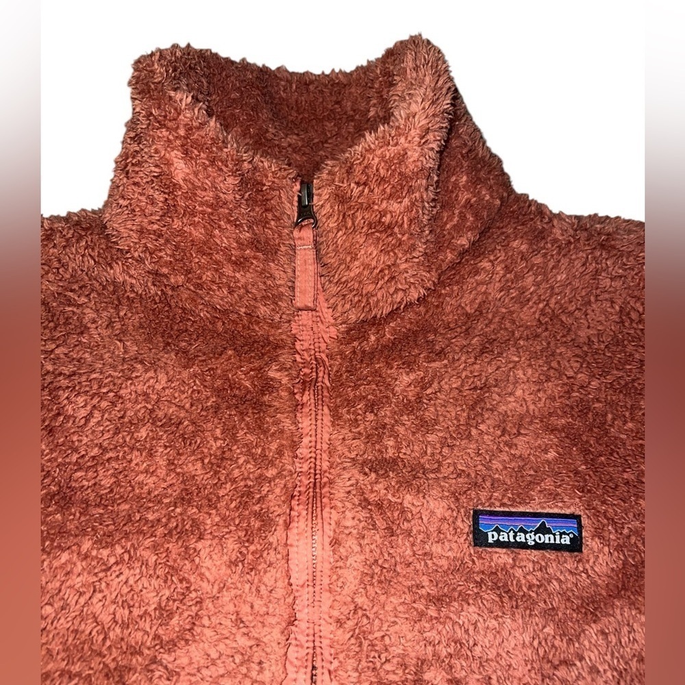 Patagonia Women’s Los Gatos Quarter Zip Fleece Large Burnt Orange Jacket Active - Picture 6 of 12